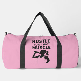 Hustle for That Muscle – Motivational Gym Bag 