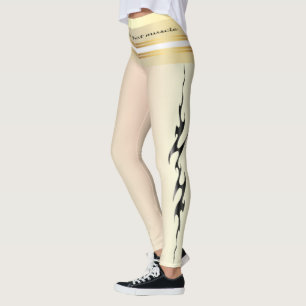 Hustle for that muscle quote yellow and black text leggings