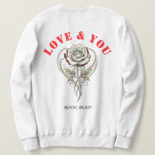 Hustle For The Life You Want - Royal Lion Crown Sweatshirt