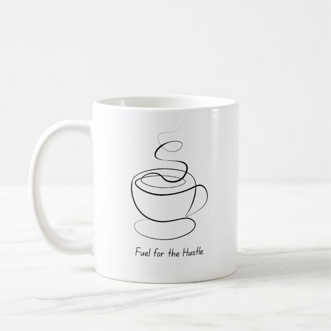 Hustle Fuel Motivational Mug (Left)