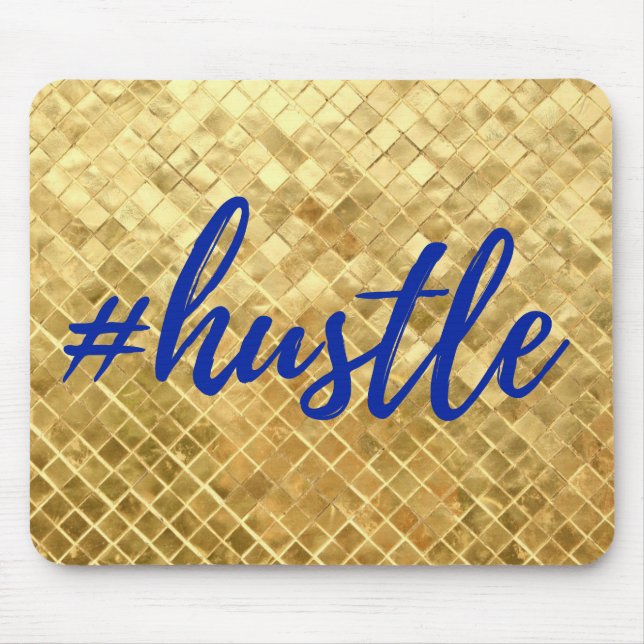 Hustle Gold Mousepad (Front)