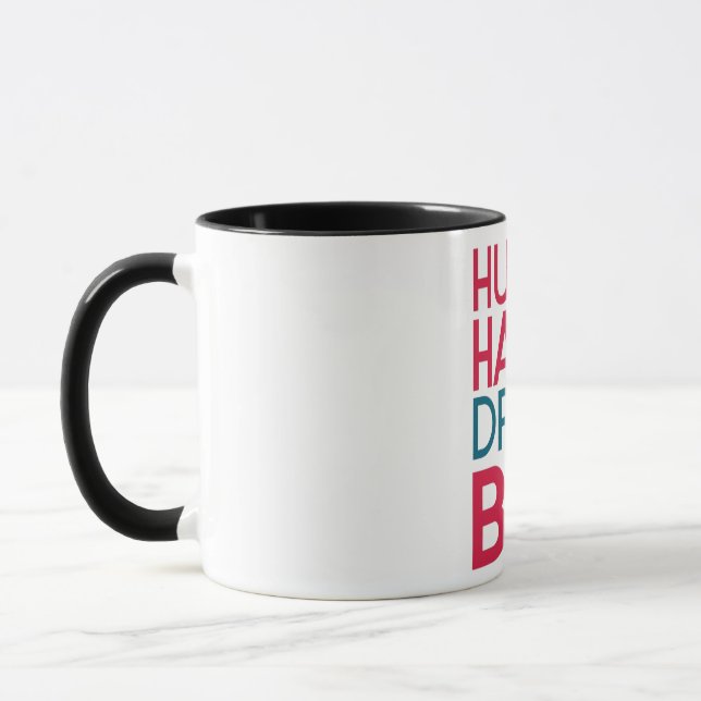 "Hustle Hard Dream Big Motivational Mug" Mug (Left)