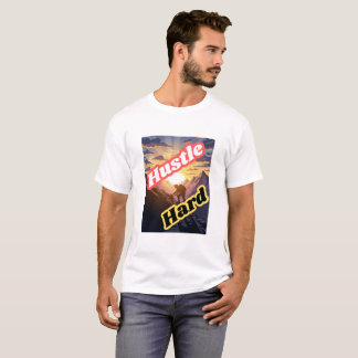 Hustle Hard – Neon City Motivation T-Shirt