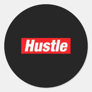 Hustle Hip Hop Rap Rapper Freestyle Break Dance Bb Classic Round Sticker