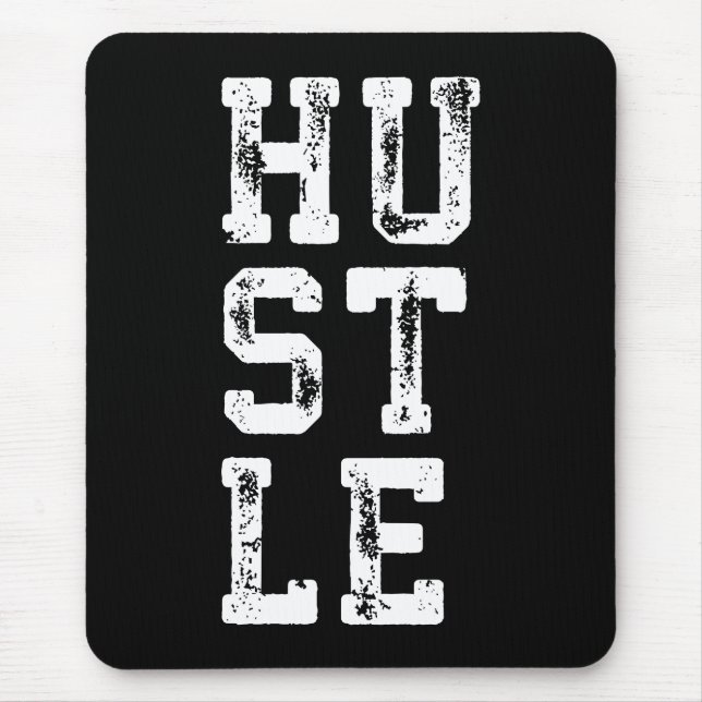 HUSTLE - Inspirational Mouse Mat (Front)