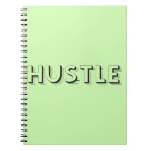 Hustle Modern Typography Notebook