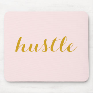 Hustle Mousepad Pink & Gold