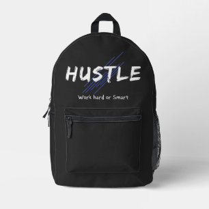 Hustle Print Cut Sew Bag