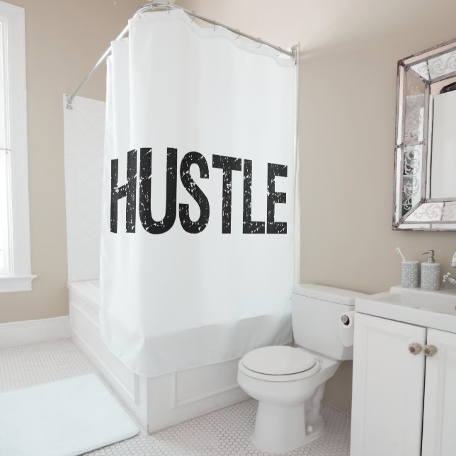 Hustle Shower Curtain (In Situ)