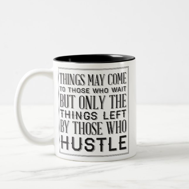 hustle Two-Tone coffee mug (Left)