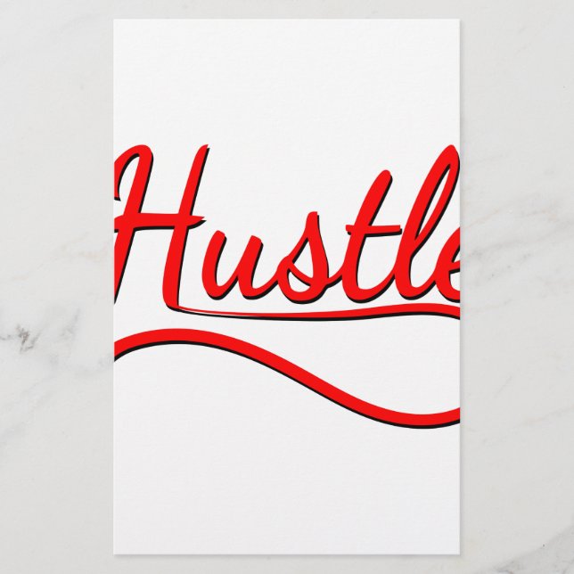 Hustle Typography Art (Front)