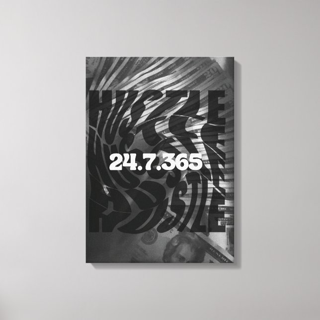 Hustle wall art (Front)