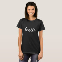 Hustle women's black t-shirt