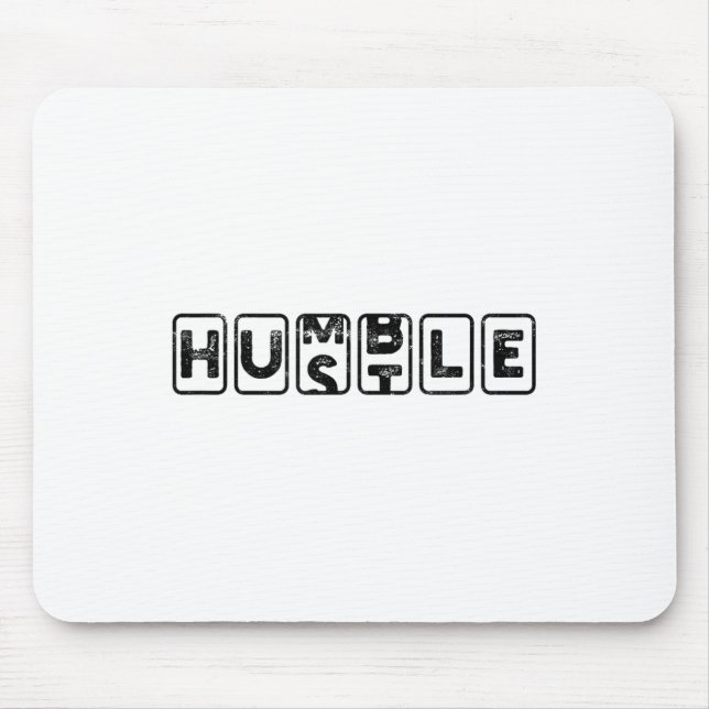 Hustlehumble - Motivation  Mouse Mat (Front)