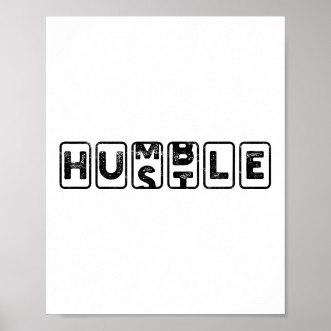 Hustlehumble - Motivation  Poster (Front)