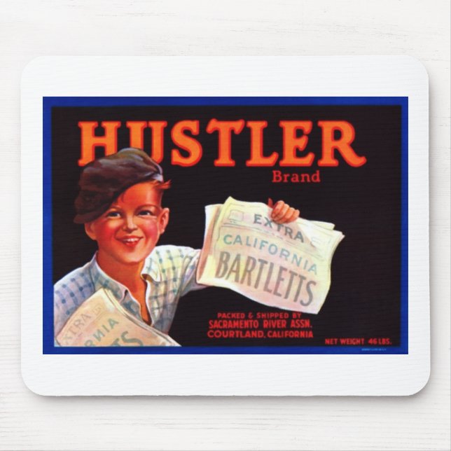Hustler Brand Bartletts Pears Mouse Mat (Front)