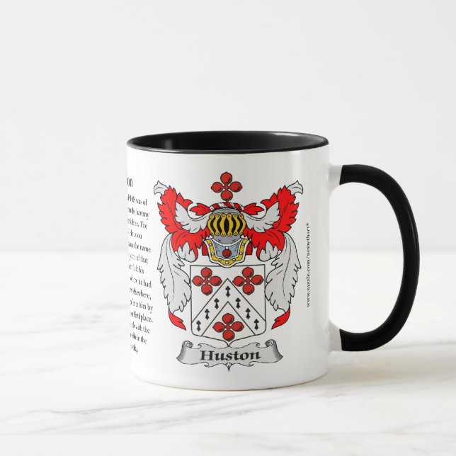 Huston Family Coat of Arms Mug (Right)