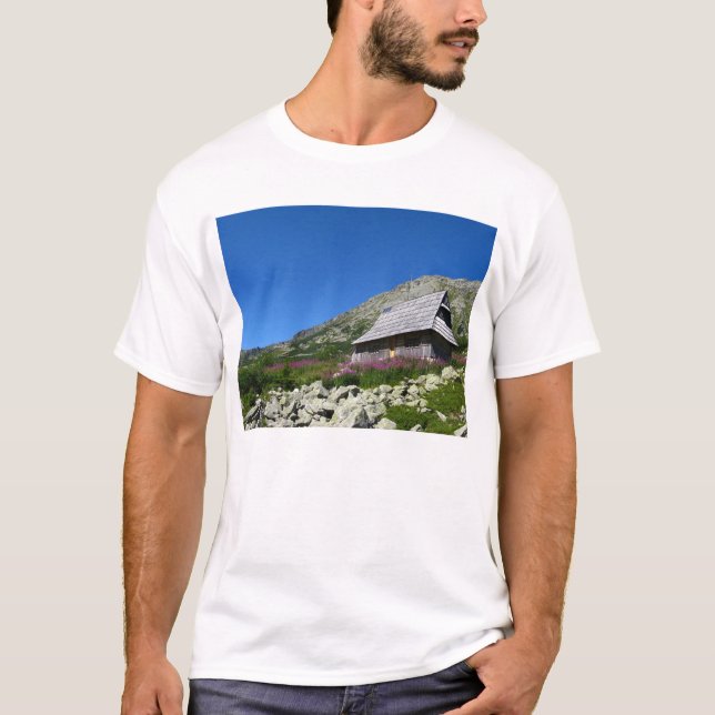 Hut in the Five Ponds Valley, Tatras T-Shirt (Front)