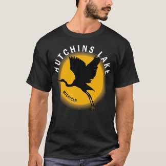 Hutchins Lake in Michigan Heron Sunrise T-Shirt