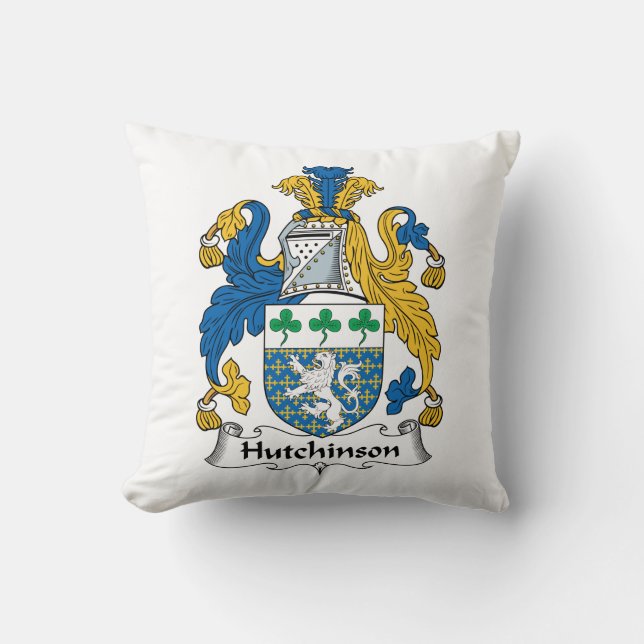 Hutchinson Family Crest Cushion (Front)