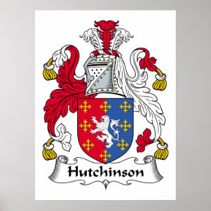 Hutchinson Family Crest Poster