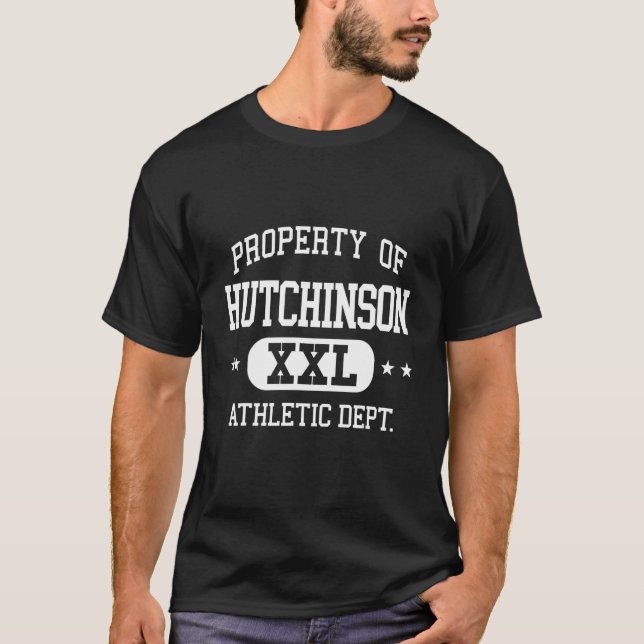 Hutchinson Retro Athletic Property Dept T-Shirt (Front)