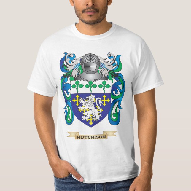 Hutchison Coat of Arms (Family Crest) T-Shirt (Front)
