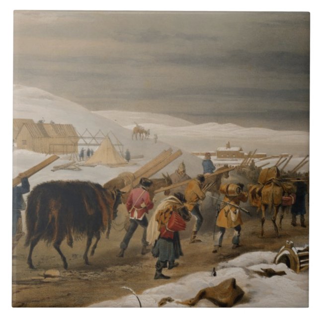 Huts and Warm Clothing for the Army, plate from 'T Tile (Front)