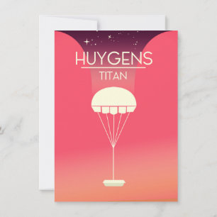 Huygens Titan Space Art Invitation