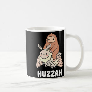 Huzzah bigfoot sasquatch mothman funny cryptid coffee mug