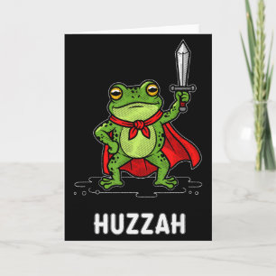 Huzzah Frog  Card