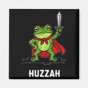 Huzzah Frog  Magnet