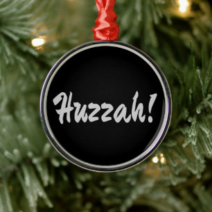 Huzzah! hurrah metal tree decoration