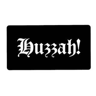 Huzzah! {Mediaeval Typography}