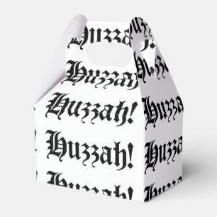 Huzzah! {Mediaeval Typography} Favour Box
