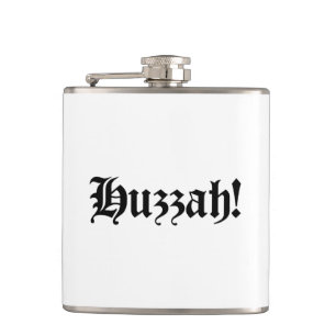 Huzzah! {Mediaeval Typography} Hip Flask