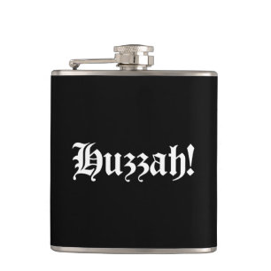 Huzzah! {Mediaeval Typography} Hip Flask