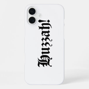 Huzzah! {Mediaeval Typography} iPhone 16 Plus Case