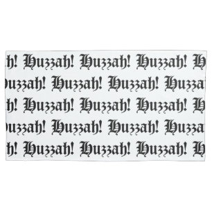 Huzzah! {Mediaeval Typography} Pillowcase