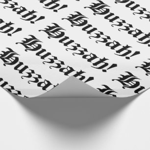 Huzzah! {Mediaeval Typography} Wrapping Paper