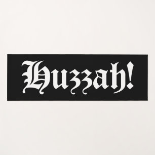 Huzzah! {Mediaeval Typography} Yoga Mat