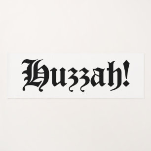 Huzzah! {Mediaeval Typography} Yoga Mat