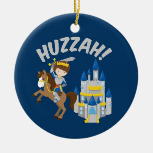 Huzzah Renaissance Faire Knight Ceramic Tree Decoration