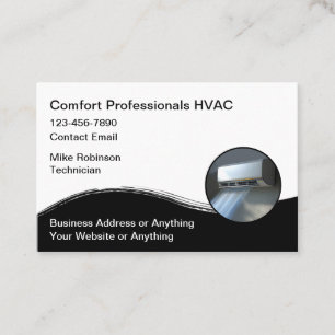 HVAC Air Conditioning Service Business Card