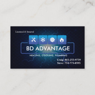 HVAC Business Cards