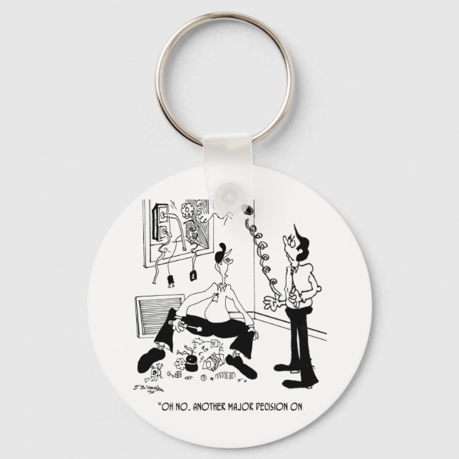 HVAC Cartoon 7590 Key Ring (Front)