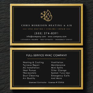 HVAC Company QR Code Business Card