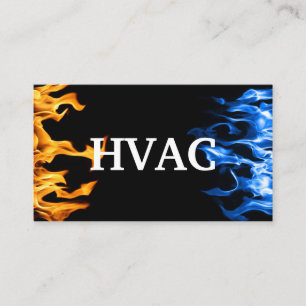 HVAC Heating and Air Conditioning Cooling  Business Card