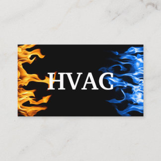 HVAC Heating and Air Conditioning Cooling  Business Card