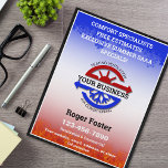 HVAC Heating and Air Conditioning Flyer<br><div class="desc">With the HVAC Heating and Air Conditioning Flyer,  you will stand out with this modern simplistic style. Easily personalise with your information and add your transparent logo to design or use this one.</div>